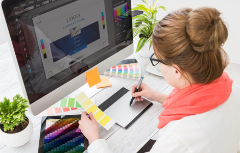 logo design in Photoshop for beginners.